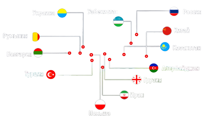 карта офисов logitrans